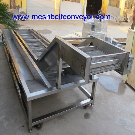 Seafood Ice Coating Mesh Belt Machine